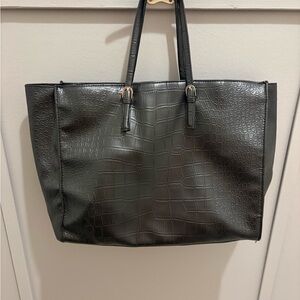 Braciano Signature Crocodile Embossed Tote